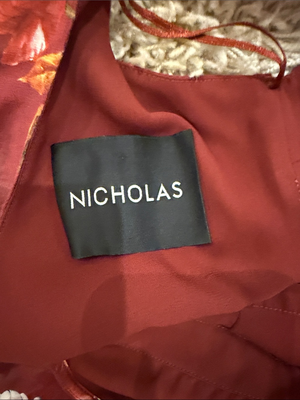 NICHOLAS  Floral One-Shoulder Ruffle Dress - Picture 2 of 3